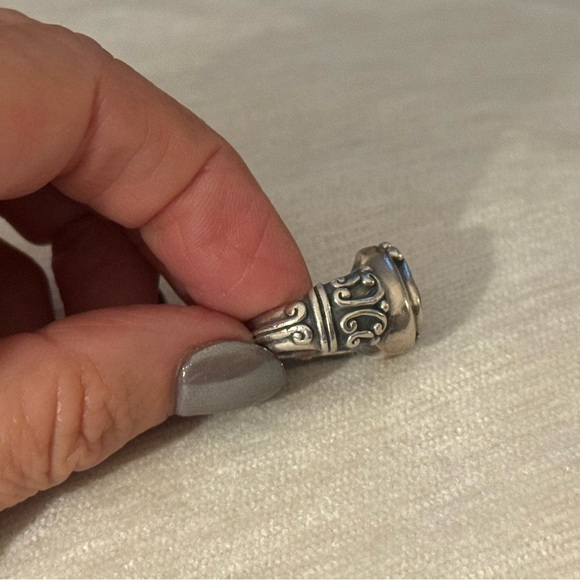 Pre-loved Brighton ‘Prima Donna’ Sterling Silver and Garnet Ring. Size 6 - Picture 6 of 12